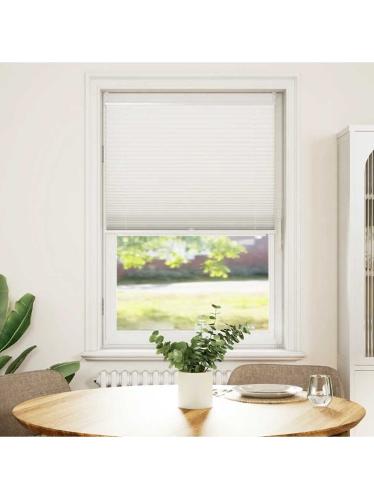 Plisseekardin 70 x 100 cm valge