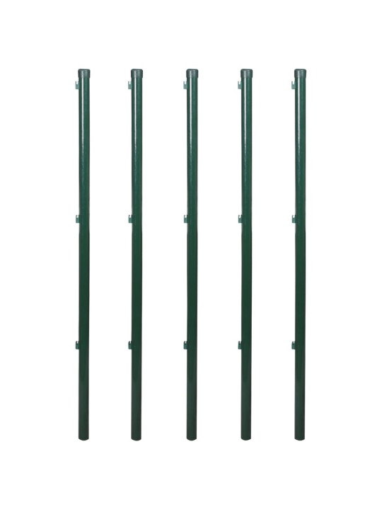 Võrkaed postide ja vaiadega, teras, 1,0 x 15 m
