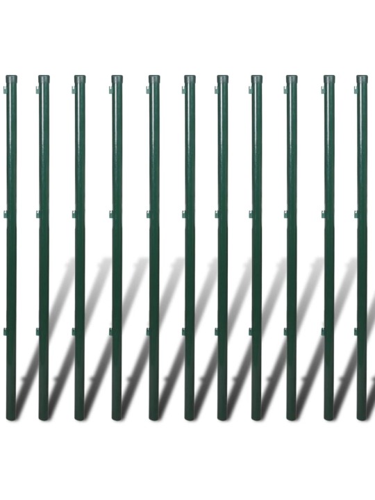 Võrkaed postide ja vaiadega, teras, 1,0 x 25 m