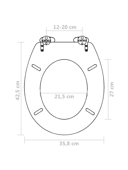 Wc prill-laud mdf, vaikselt sulguv, lihtne disain, pruun