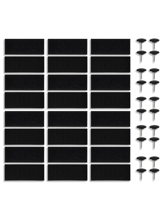 Ukse putukakardin 210 x 100 cm 2 tk magnetiga must