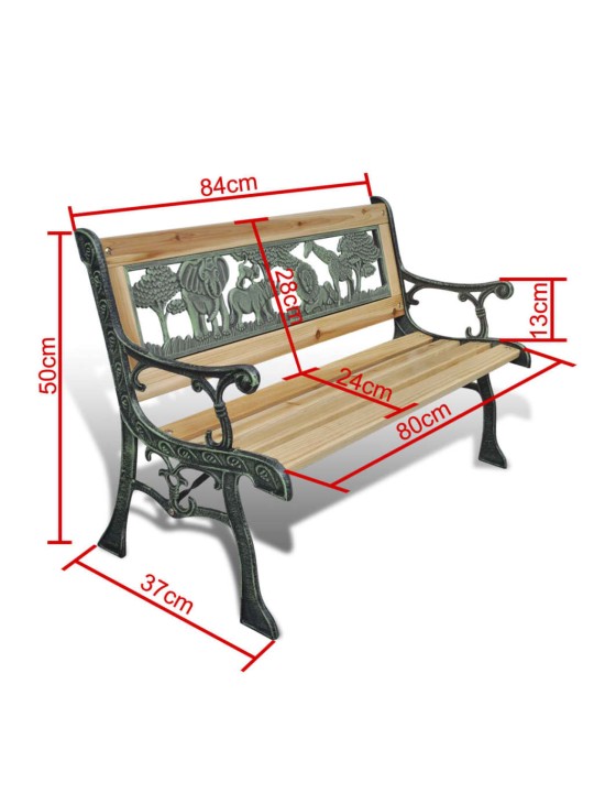 Laste aiapink, 84 cm, puit