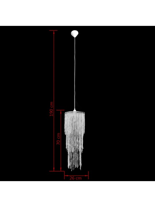 Kristallidega laelamp 26 x 70 cm