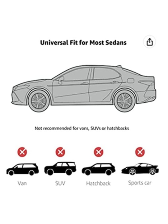 Mittekootud kangast autokate, xxl