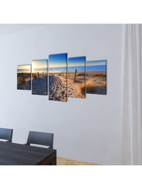 SEINAMAALIKOMPLEKT RANNALIIVAGA, 200 X 100 CM