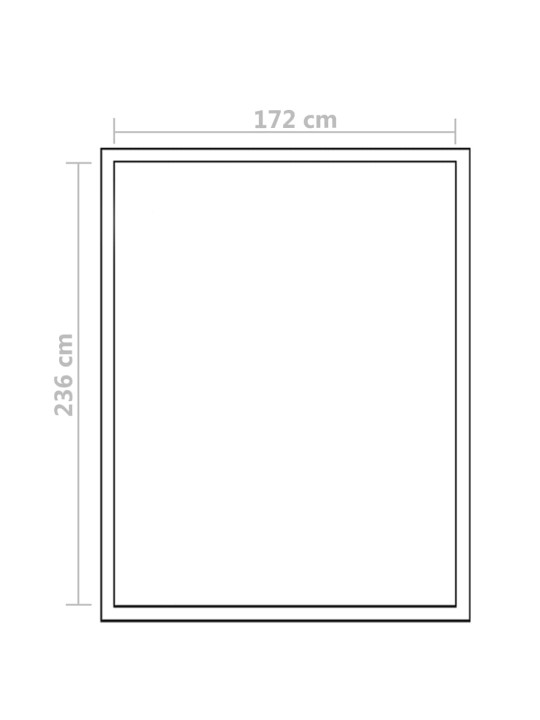 Tugevdatud alumiiniumist kasvuhoone alusraamiga 4,6 m²