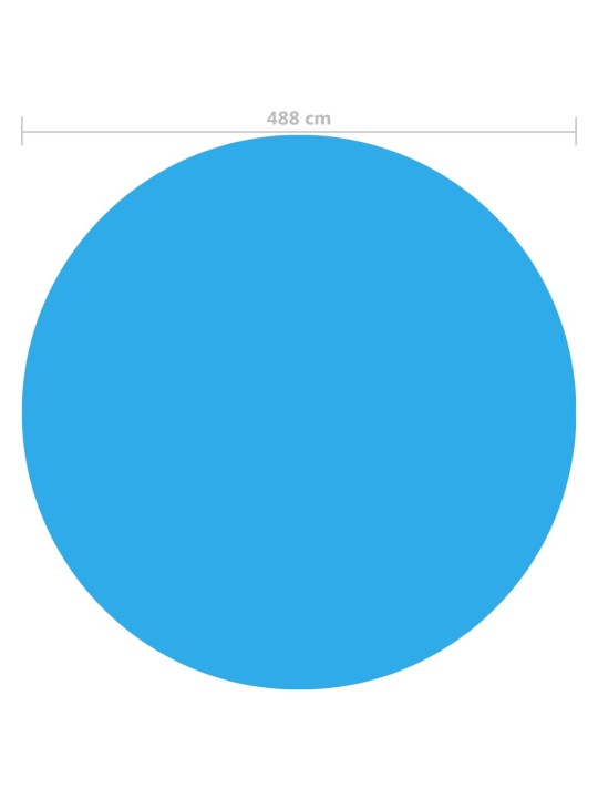 Ujuv ümmargune basseinikate 488 cm sinine