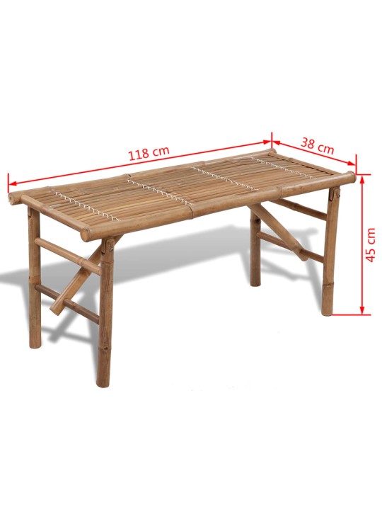 Kokkupandav aiapink, 118 cm, bambus