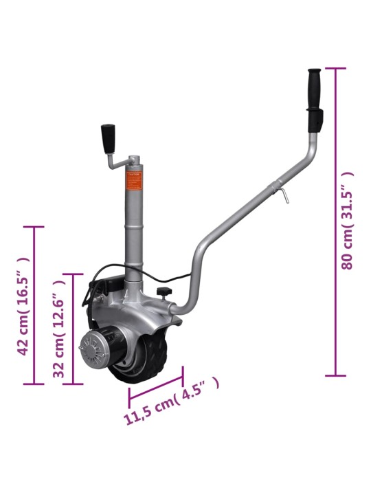 Alumiiniumist mootoriga tugiratas karavanile, 12 v 350 w