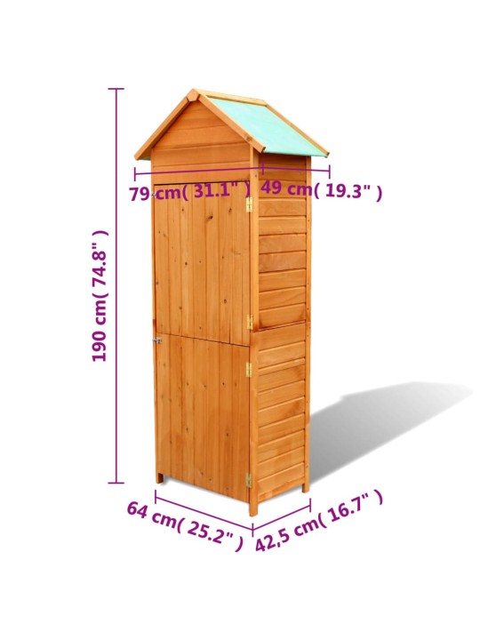 Aia hoiukapp, pruun 42,5 x 64 x 190 cm