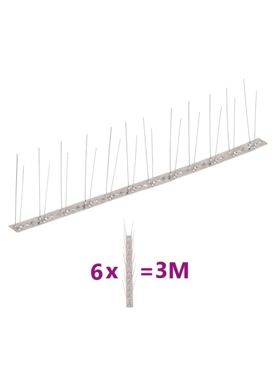 2-realine roostevabast terasest linnupiigid, 6 tk, 3 m