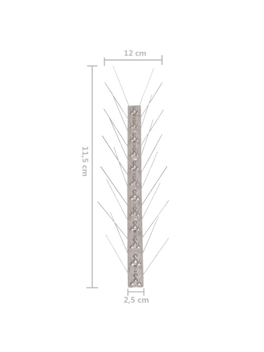 4-realine roostevabast terasest linnupiigid, 6 tk, 3 m