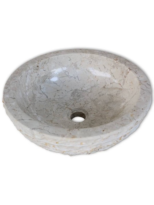 Valamu, marmor, 40 cm, kreemjas