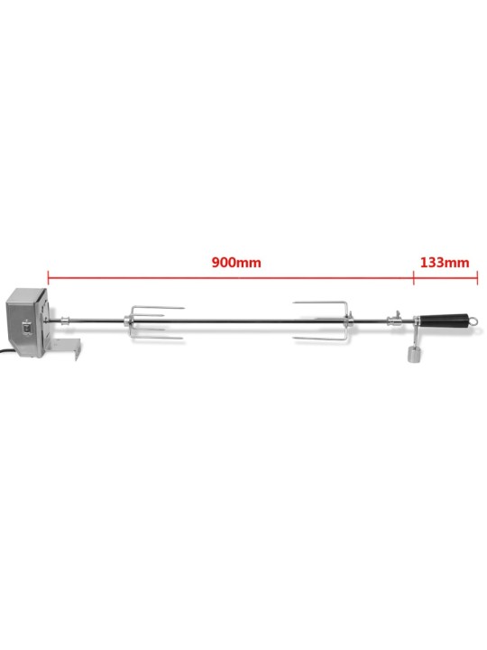 Professionaalse mootoriga grillvarras, teras 900 mm