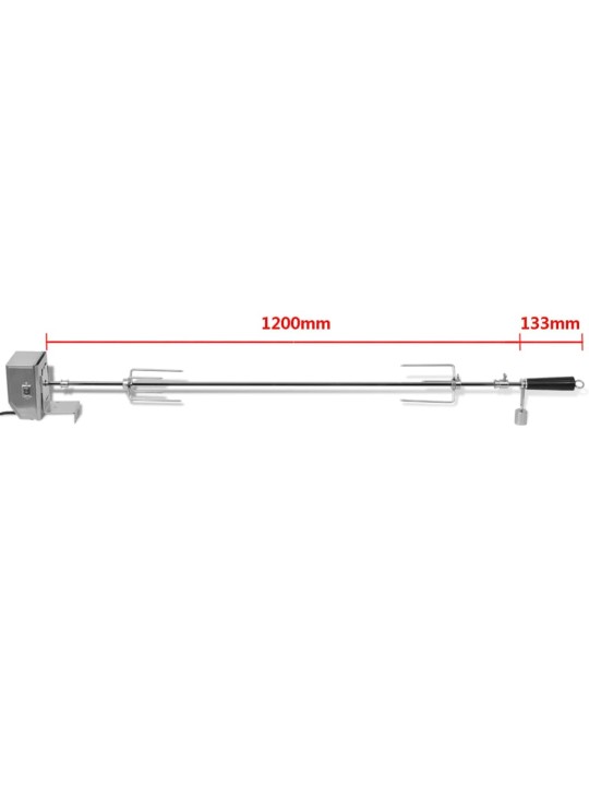 Professionaalse mootoriga grillvarras, teras 1200 mm