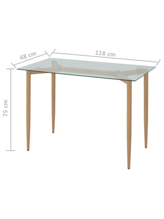 Söögilaud 118 x 68 x 75 cm