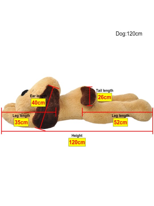 PLÜÜSIST KAISUKOER, 120 CM PRUUN