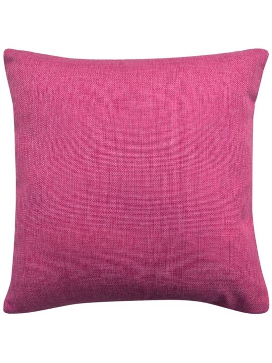 Diivanipatjade katted 4 tk linasesarnane roosa 40 x 40 cm