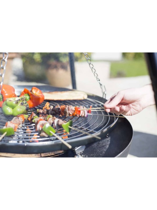 Redfire statiiviga grill, must 172 cm