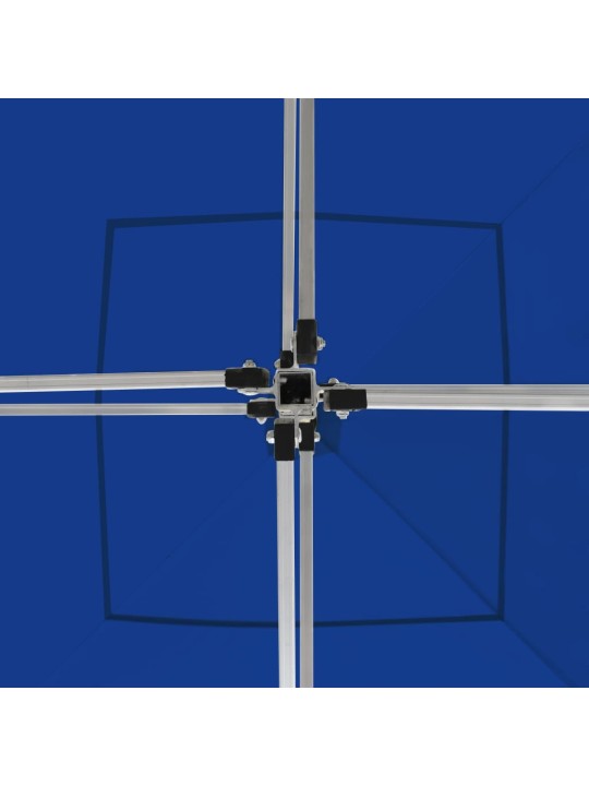 Kokkupandav peotelk, alumiinium, 3 x 3 m, sinine