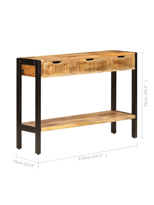 PUHVETKAPP 3 SAHTLIGA, 110 X 35 X 75 CM, MANGOPUIT