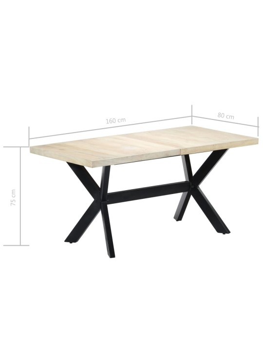 SÖÖGILAUD, VALGE, 160 X 80 X 75, TOEKAS MANGOPUIT
