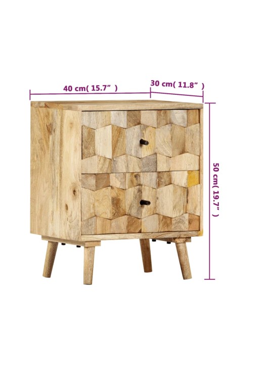 Öökapp 40 x 30 x 50 cm mangopuit