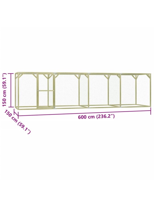 Kanapuur, 6x1,5x1,5 m, teras