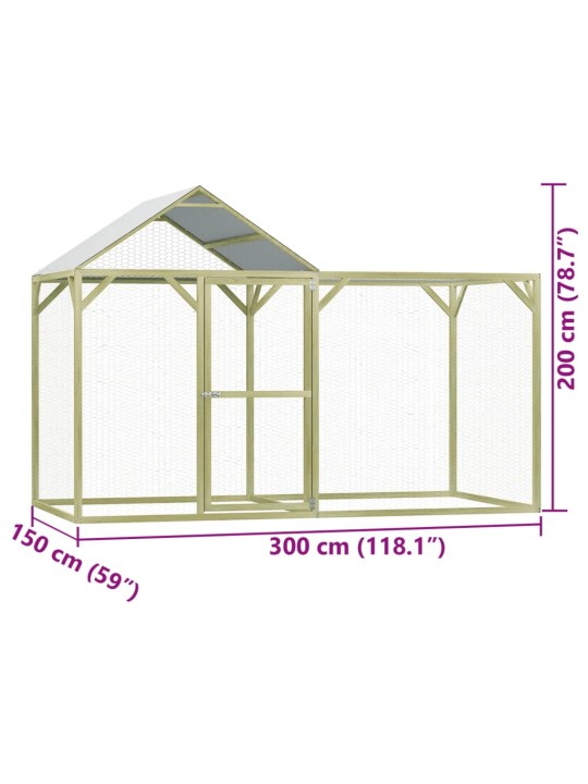 Kanapuur, 3x1,5x2 m, immutatud männipuit