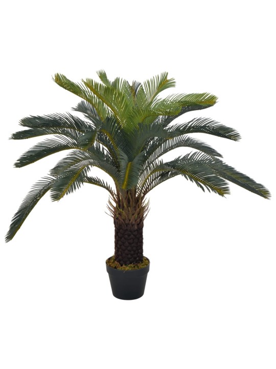 Kunsttaim sago palm lillepotiga, roheline, 90 cm