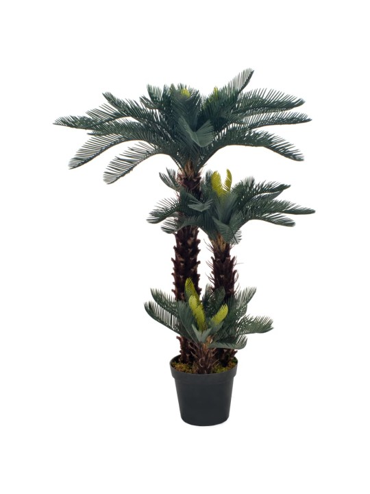 Kunsttaim sago palm lillepotiga, roheline, 125 cm