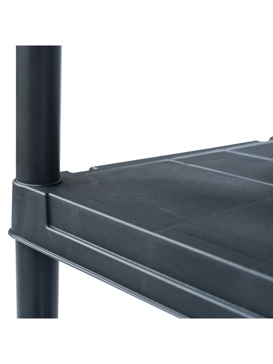 Hoiuriiul, must, 100 kg, 60 x 30 x 138 cm, plast