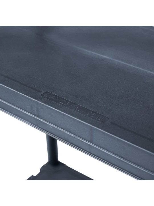 Hoiuriiul, must, 100 kg, 60 x 30 x 138 cm, plast