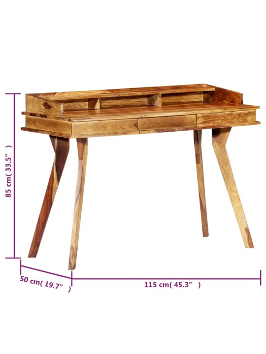 Kirjutuslaud 115 x 50 x 85 cm, india roosipuu