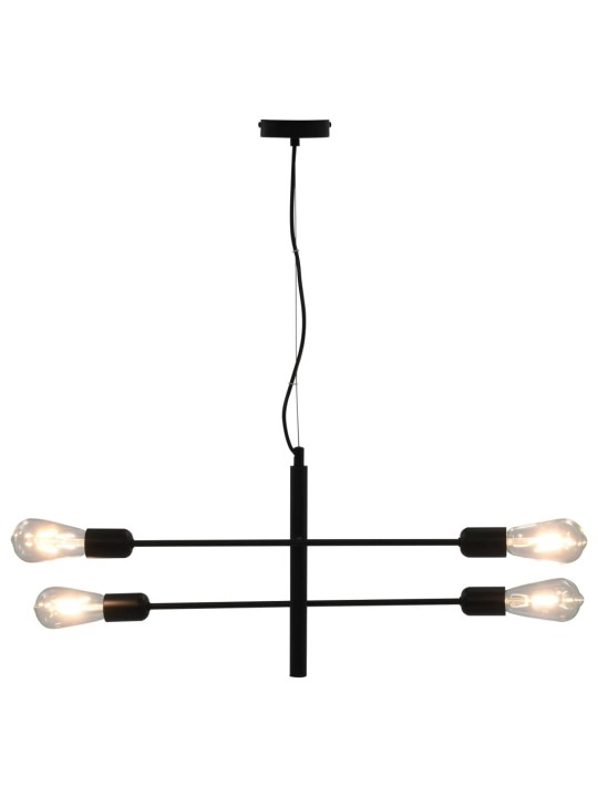 Laelamp hõõgpirnidega 2 W, must, e27