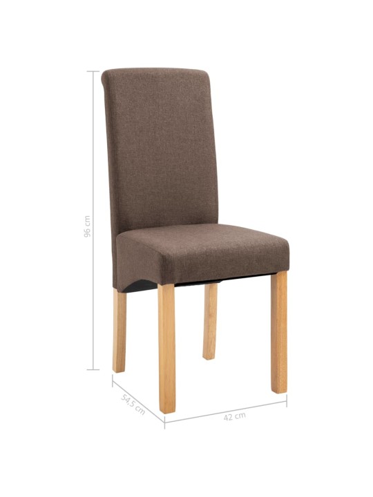 Söögitoolid 2 tk, pruun, kangas