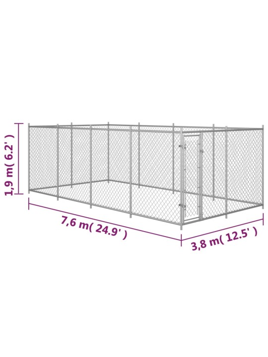 Koeraaed 7,6 x 3,8 x 1,9 m