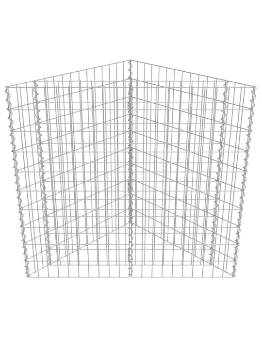 Gabioon-taimelava, tsingitud teras, 75 x 75 x 50 cm