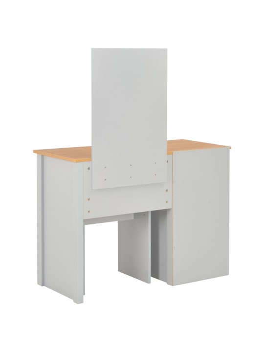 Peegli ja pingiga tualettlaud, hall, 104 x 45 x 131 cm
