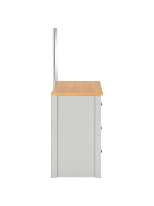 Peegli ja pingiga tualettlaud, hall, 104 x 45 x 131 cm