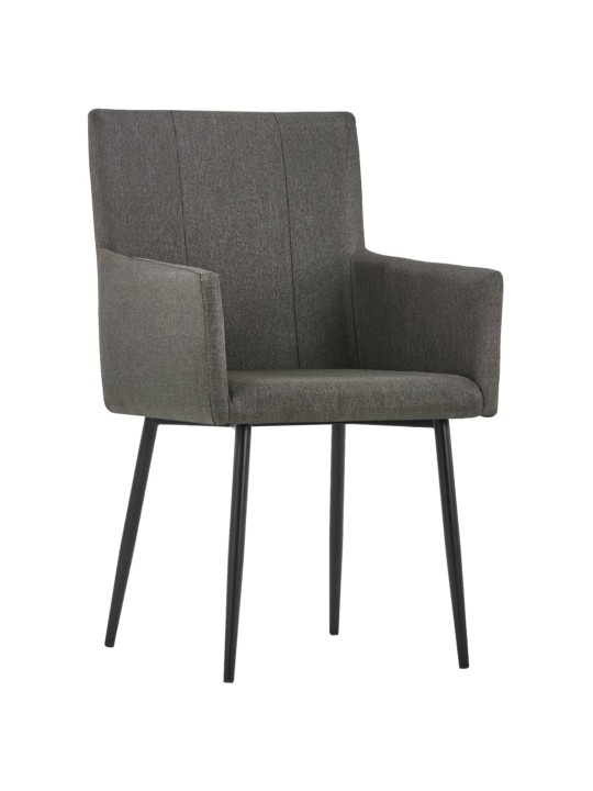 Käetugedega söögitoolid 2 tk kangas (ainult uk/fi/ie/no)
