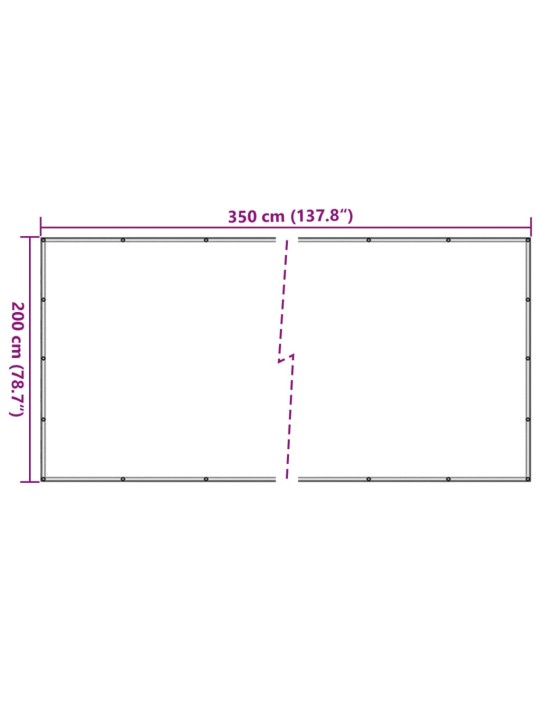 KOORMAVÕRK HDPE 2 X 3,5 M MUST