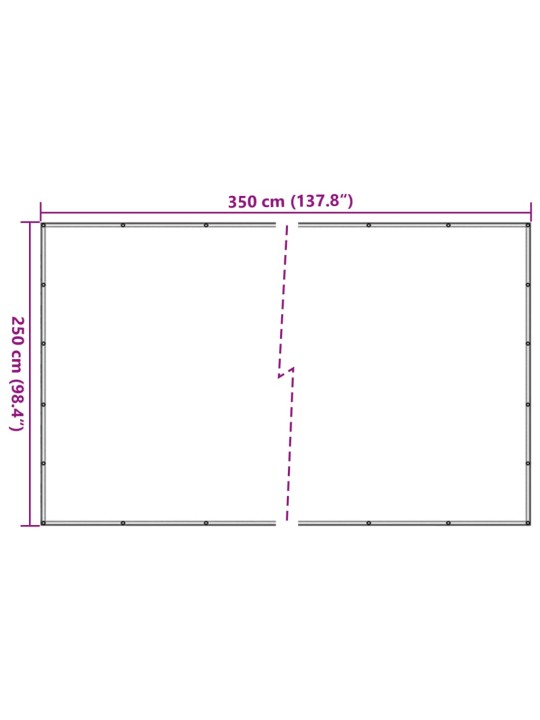 KOORMAVÕRK HDPE 2,5 X 3,5 M MUST
