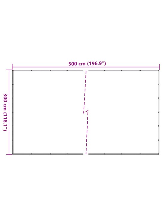 KOORMAVÕRK HDPE 3 X 5 M MUST