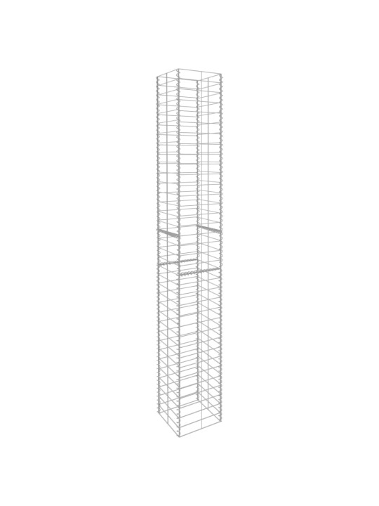 Gabioonkorvid 3 tk, tsingitud teras 25 x 25 x 197 cm