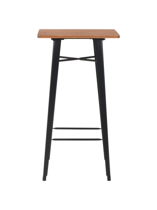 3-osaline baarikomplekt, teras, must