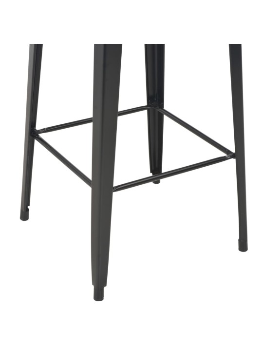 3-osaline baarikomplekt, teras, must