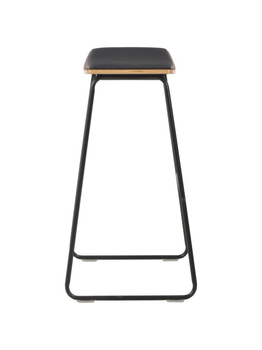3-osaline baarikomplekt, teras, must