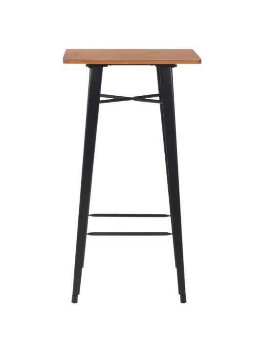 3-osaline baarikomplekt, teras, must