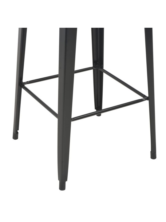 3-osaline baarikomplekt, teras, must